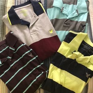 Lot of FOUR American Eagle polos - GUC!!